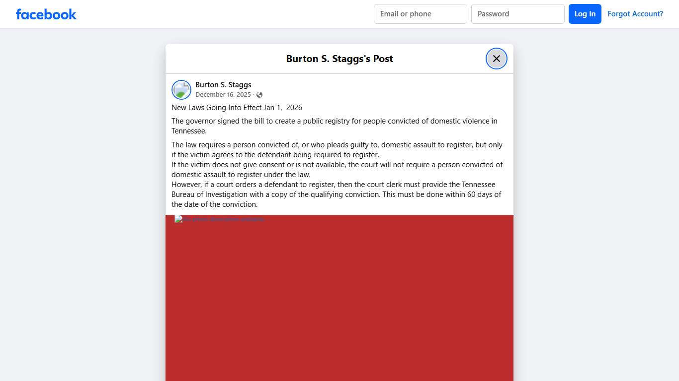 New Laws Going Into Effect Jan 1, 2026... - Burton S. Staggs | Facebook